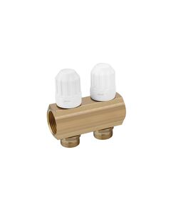 Регулюючий колектор Karro 2 виходи 1х3/4 з термостатичним вентилем KR-1012B, фото  | SNABZHENIE.com.ua