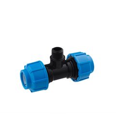 Тройник ПЕ SPT 25x1/2x25 мм для водопостачання РН, фото  | SNABZHENIE.com.ua