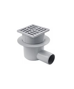 Трап ANIplast з горизонтальним випуском 50 мм, решітка 10х10 см ТА5602EU, фото  | SNABZHENIE.com.ua
