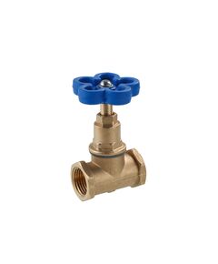 Вентиль запорний LexLine 1/2 ВВ PN10 латунний УК1111-В, фото  | SNABZHENIE.com.ua