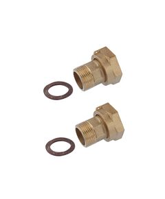 Комплект для водяного счетчика LexLine 1/2х3/4 ВН латунный, фото  | SNABZHENIE.com.ua