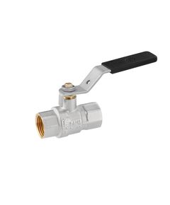 Кран кульовий WaGa 1/2 ВВ PN40 з нікелевою ручкою, фото  | SNABZHENIE.com.ua