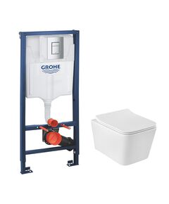 Комплект 4 в 1: Інсталяція Grohe Rapid SL + Унітаз Kroner Eifel RIMLESS, фото  | SNABZHENIE.com.ua
