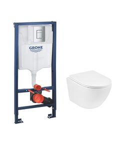 Комплект 4 в 1: Инсталляция Grohe Rapid SL + Унитаз Kroner без обода, фото  | SNABZHENIE.com.ua