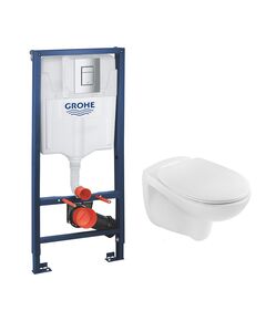 Комплект 4 в 1: Инсталляция Grohe Rapid SL + Унитаз Kroner Oker без ободка, фото  | SNABZHENIE.com.ua