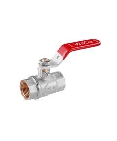 Шаровой кран WaGa 1/2 ВВ PN40 с ручкой, никелированный CV034298, фото  | SNABZHENIE.com.ua