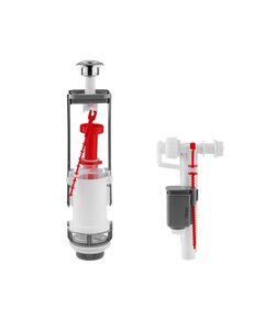 Комплект для бачка унитаза NM одноуровневый, с боковым подводом 1/2", фото  | SNABZHENIE.com.ua