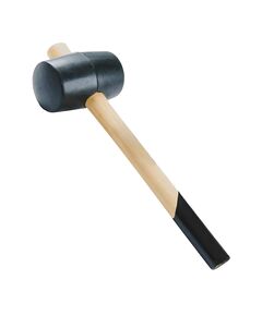 Киянка резиновая чёрная 340г деревянная рукоятка SIGMA (4317711), фото  | SNABZHENIE.com.ua