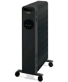 Обігрівач оливний HYUNDAI H07HTRB, 15м2, 1500Вт, електр. кер-ння, 7 секцій, пульт ДК, чорний, фото  | SNABZHENIE.com.ua