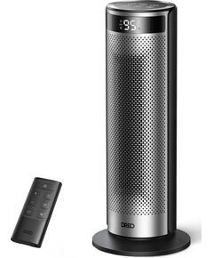 Тепловентилятор Dreo, 25м2, 2000Вт, электр. упр-ние, керамич. нарев.элемент , пульт ДУ, 4 скорост., серебристый, фото  | SNABZHENIE.com.ua