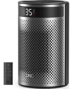 Тепловентилятор Dreo, 20м2, 1500Вт, електр. упр-ння, керамич.нагрів.елемент, пульт ДУ, срібний, фото  | SNABZHENIE.com.ua