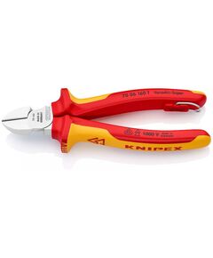Кусачки боковые KNIPEX 70 06 160 T BK, фото  | SNABZHENIE.com.ua
