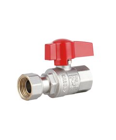 Thermo Alliance Standart Кран шаровой 1/2"ВВ прямой, PN40, с накидной гайкой TAS260W15, фото  | SNABZHENIE.com.ua