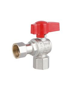 Thermo Alliance Standart Кран шаровой 1/2"ВВ угловой, PN40, с накидной гайкой TAS223W15, фото  | SNABZHENIE.com.ua