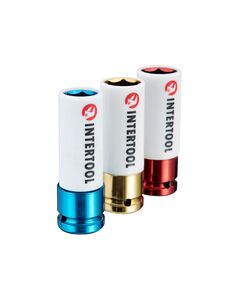 Набір головок ударних подовжених для алюмінієвих дисків 1/2" 3 од., 17, 19, 21 мм, CrMo STORM, фото  | SNABZHENIE.com.ua