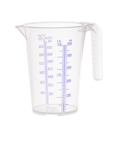 Вимірювальна ємність-ПП-0,5 л прозора шкала мл   (PRESSOL), фото  | SNABZHENIE.com.ua
