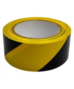 Стрічка самоклейка сигнальна жовто-чорна 50 мм 33 м, фото  | SNABZHENIE.com.ua