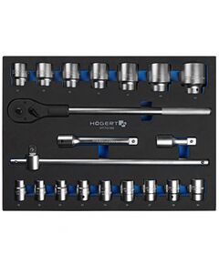 Набір інструментів з тріскачкою 3/4", 20 шт. у ложементі EVA  20 (HT7G180), фото  | SNABZHENIE.com.ua