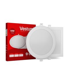 Круглий світлодіодний врізний світильник  18 (1080), фото  | SNABZHENIE.com.ua