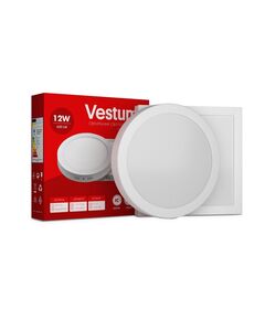 Квадратний світлодіодний накладний світильник Vestum12W 6000K 220V 1-VS-5406  12 (1085), фото  | SNABZHENIE.com.ua