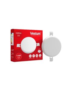 Круглий світлодіодний врізний світильник "без рамки"  35 (1463), фото  | SNABZHENIE.com.ua