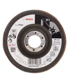 Пелюстковий шліфкруг X581 Best for Inox, кутовий  115 (2608608265), фото  | SNABZHENIE.com.ua