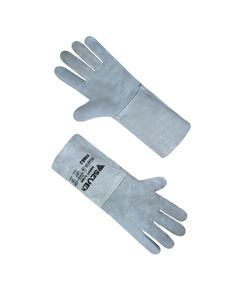 Рукавиця Крага без підкладки сіра довга 69882  Спилок (69882), фото  | SNABZHENIE.com.ua