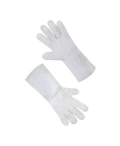 Рукавиця Крага без підкладки сіра довга 8630  Спилок (69574), фото  | SNABZHENIE.com.ua