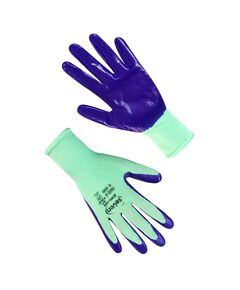 Рукавички жіночі салатові з синім нітриловим покриттям  8 (69040), фото  | SNABZHENIE.com.ua