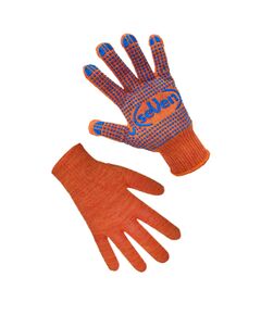Рукавички трикотажні Seven помаранчеві з ПВХ крапкою 78412, 10р.  10 (69540), фото  | SNABZHENIE.com.ua