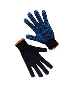 Рукавички трикотажні чорні з ПВХ крапкою  10 (69516), фото  | SNABZHENIE.com.ua