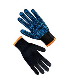 Рукавички трикотажні чорні з ПВХ крапкою  10 (69011), фото  | SNABZHENIE.com.ua