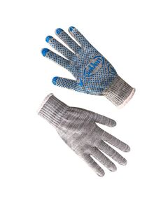 Рукавички трикотажні сірі з ПВХ крапкою 78313, 8 розмір  ПВХ (69728), фото  | SNABZHENIE.com.ua