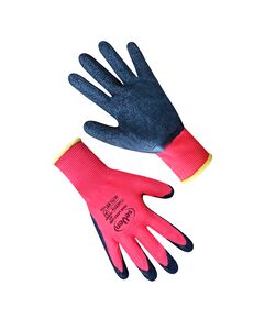 Рукавички синтетичні червоні з чорним неповним спіненим латексним покриттям 69210 "б"  10 (69210), фото  | SNABZHENIE.com.ua