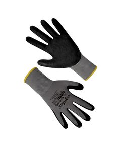 Рукавички синтетичні сірі з чорним вспіненим нітриловим покриттям, р.10  10 (69614), фото  | SNABZHENIE.com.ua