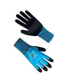 Рукавички синтетичні сині з синьо-чорним вспіненим повним латексним покриттям FLL9803 "б"  Латекс (69803), фото  | SNABZHENIE.com.ua