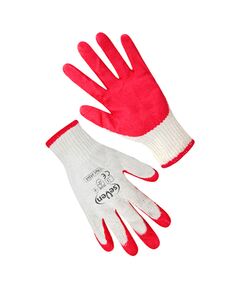Рукавички бавовняні білі з червоним латексним покриттям (LL9245) р.10 "б"  Латекс (69937), фото  | SNABZHENIE.com.ua