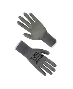 Рукавички синтетичні сірі з поліуретановим покриттям 69620 PL9620 "б" р.10  Білий (69620), фото  | SNABZHENIE.com.ua