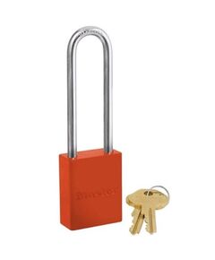 Замок навісний, подовжена дужка, алюмінієвий, чорний  6 мм (6835LT), фото  | SNABZHENIE.com.ua