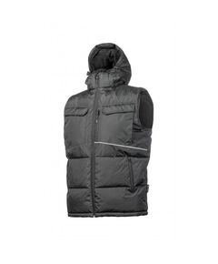 Жилет утеплений BORGER з капюшоном, чорний  XL (HT5K920-XL), фото  | SNABZHENIE.com.ua