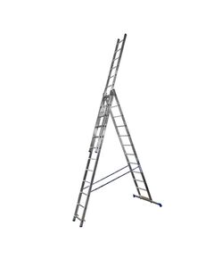 Алюмінієва трьохсекційна драбина 3х12 сходинок TRIOMAX VIRASTAR  7.62 (VIRASTAR), фото  | SNABZHENIE.com.ua