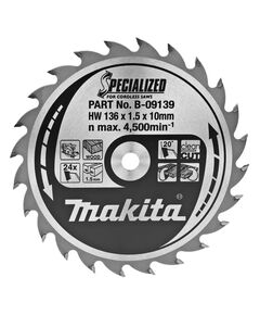 Диск пиляльний по деревині для акум. пил SPECIALIZED 136x10 мм 24T  136 (B-09139), фото  | SNABZHENIE.com.ua