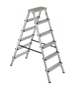 Стрем'янка двостороння алюмінієва, 2x6 сходинок  1.41 (DHR406), фото  | SNABZHENIE.com.ua