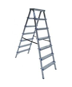 Стрем'янка двостороння алюмінієва, 2x7 сходинок  1.64 (DHR407), фото  | SNABZHENIE.com.ua