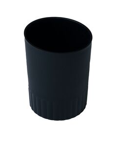 Стакан пластиковий для письмового приладдя, JOBMAX, чорний  Пластик (Im-off), фото  | SNABZHENIE.com.ua