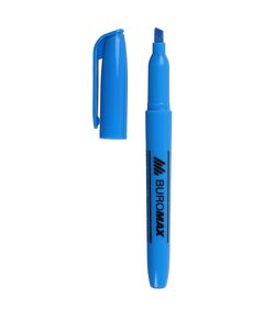 Текст-маркер, JOBMAX., круглий, синій  Текстовиділювач (Im-off), фото  | SNABZHENIE.com.ua