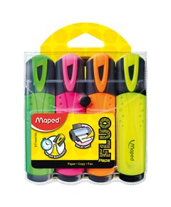 Текст-маркер FLUO PEPS Classic, набір 4 шт., бістер, асорті  Набір (Im-off), фото  | SNABZHENIE.com.ua