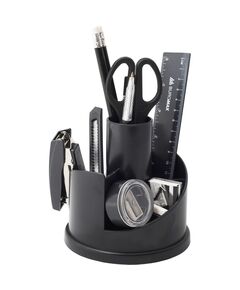 Набір настільний, з наповненням (13 предметів), пластиковий, чорний  13 (Im-off), фото  | SNABZHENIE.com.ua