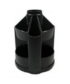 Органайзер настільний "Вертушка мала" чорний  Пластик (Im-off), фото  | SNABZHENIE.com.ua