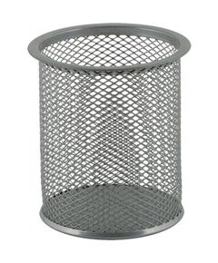 Підставка для ручок кругла, металева, срібляста  Метал (Im-off), фото  | SNABZHENIE.com.ua